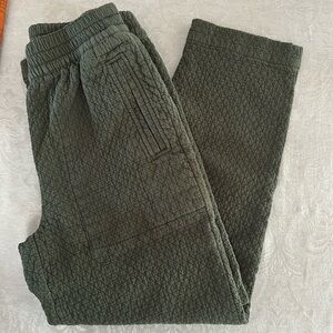 Olive Green Quilted Madewell Pants
